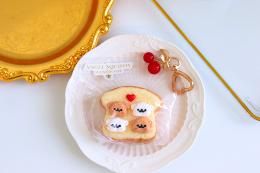 Animal Friends Toast Taba Squishy