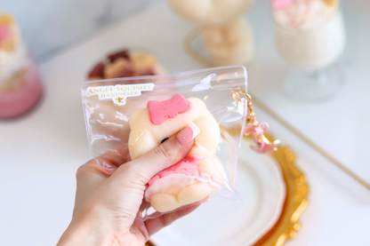 Squishy Taba Ourson Rose Bonbon
