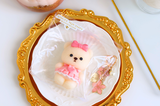 Sweet Pink Bear Taba Squishy