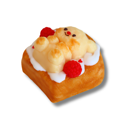 Honey Bear Raspberry Toast Taba Squishy