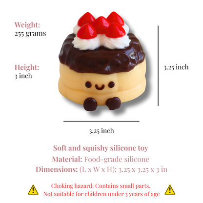 Chocolate Strawberry Cake Taba Squishy