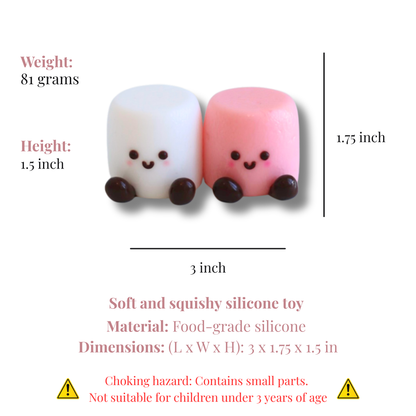 Marshmallow Duo Taba Squishy