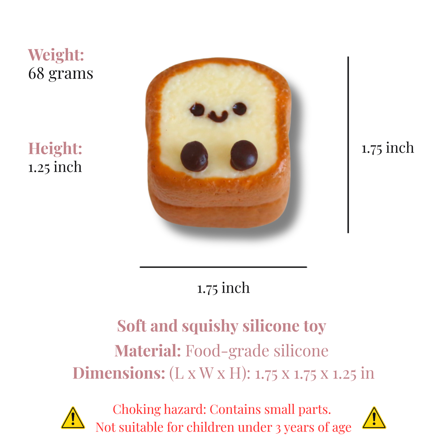 Mini Toast Taba Squishy
