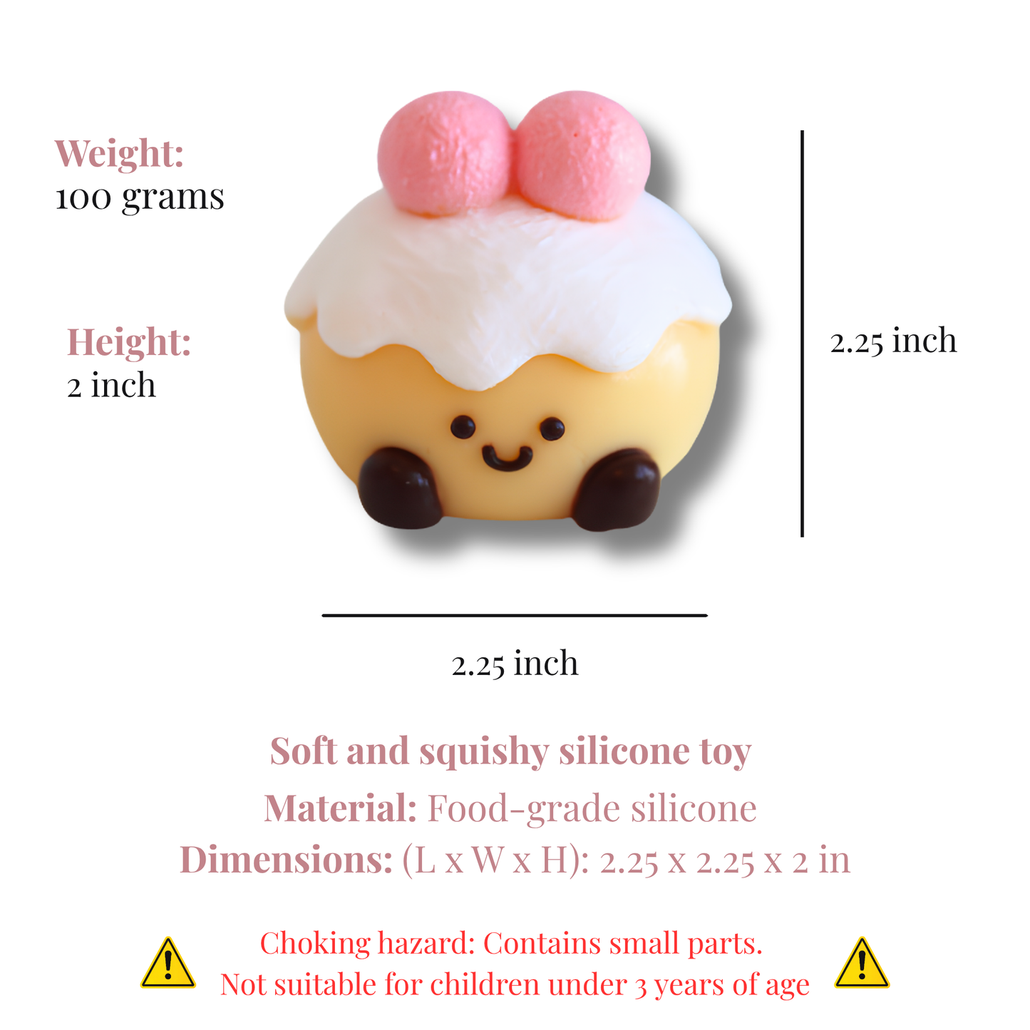 Strawberry Mochi Taba Squishy