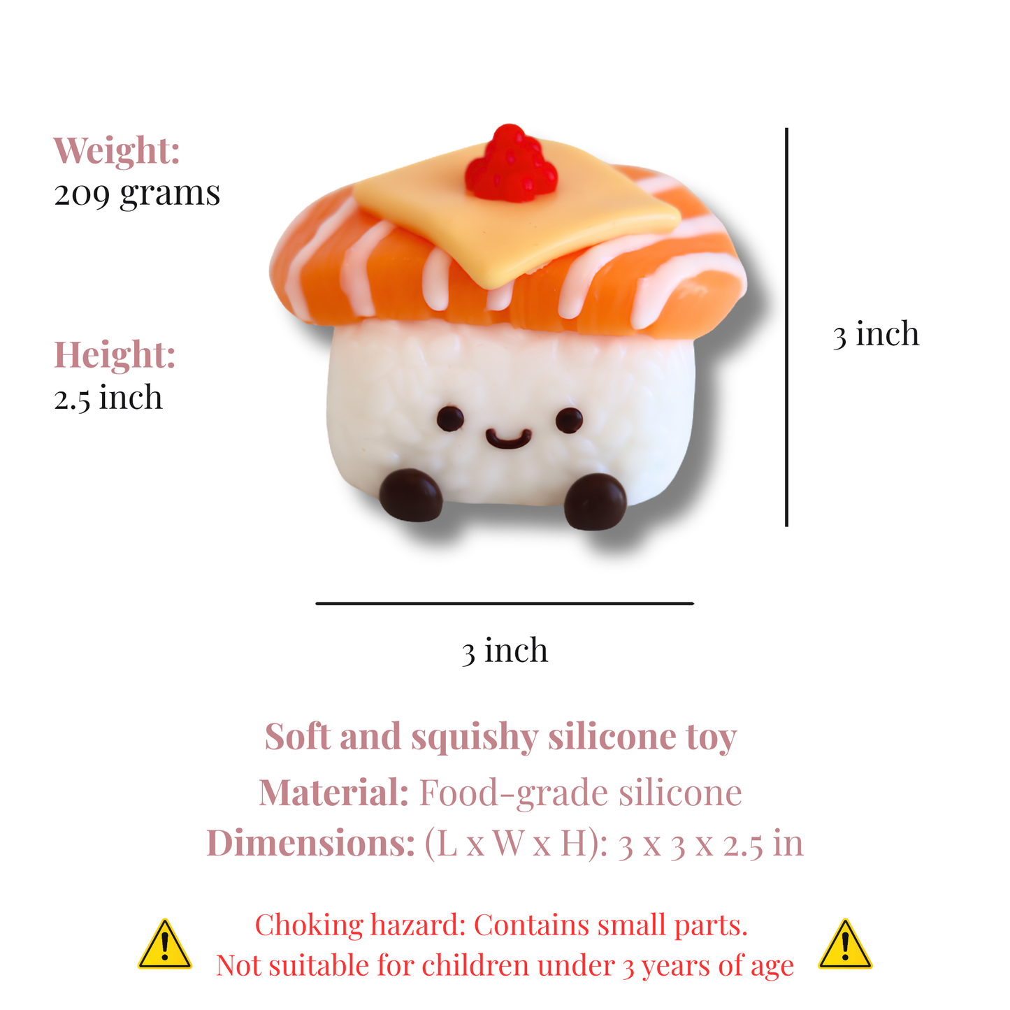 Salmon Sushi Taba Squishy