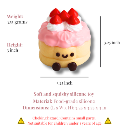 Strawberry Cake Taba Squishy