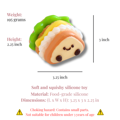 Fluffy Cream Sandwich Taba Squishy