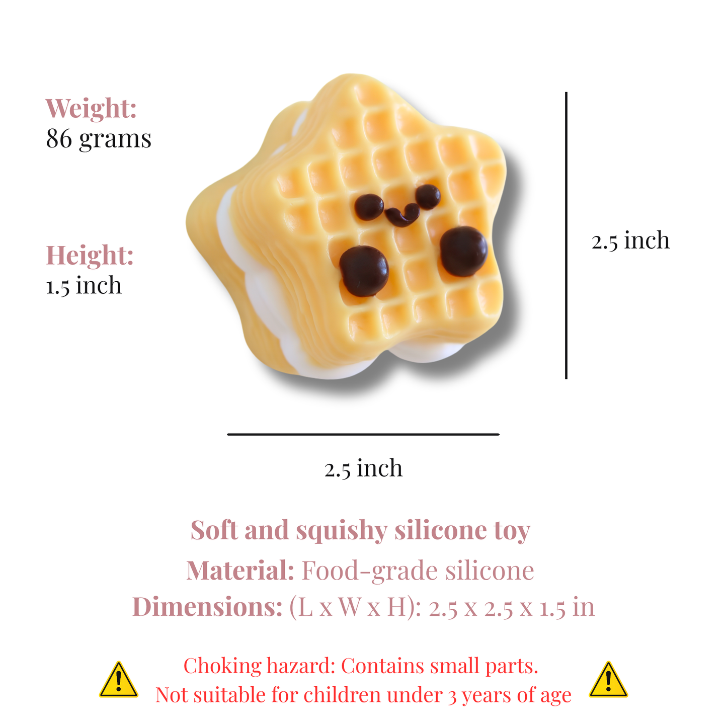 Waffle Star Taba Squishy