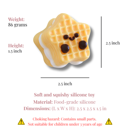 Waffle Star Taba Squishy