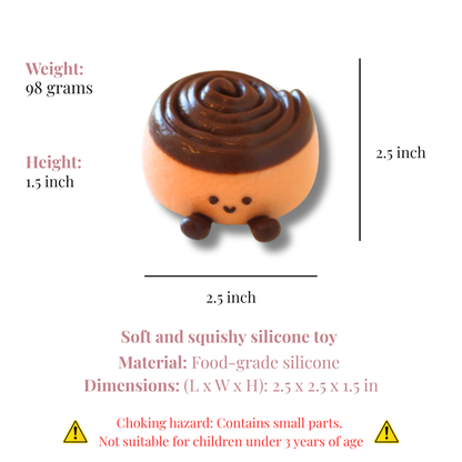 Cinnamon Bun Taba Squishy