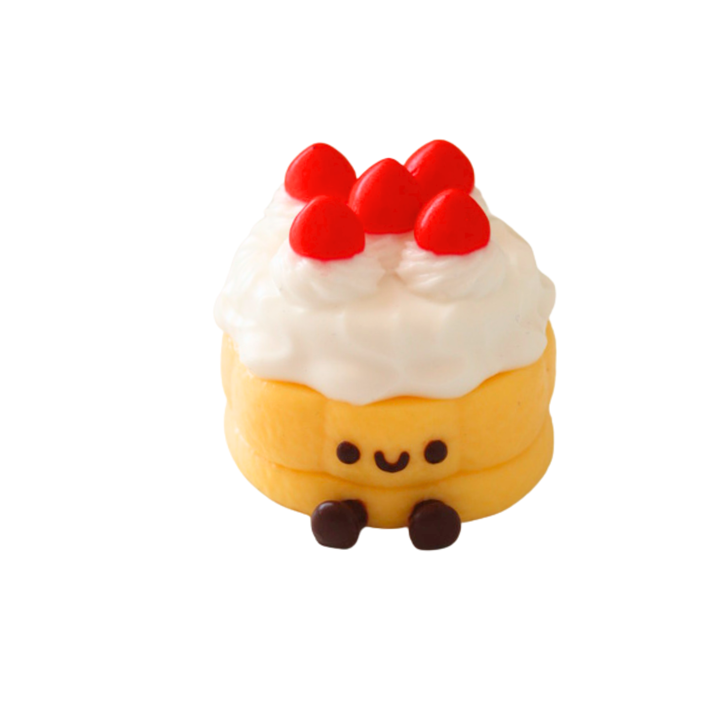 Mini Vanilla Strawberry Cake Taba Squishy