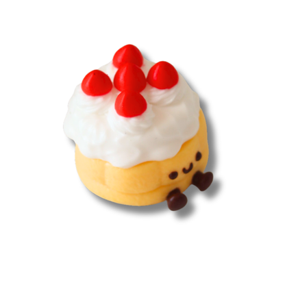 Mini Vanilla Strawberry Cake Taba Squishy