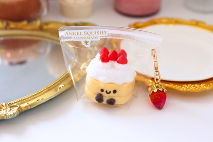 Mini Vanilla Strawberry Cake Taba Squishy
