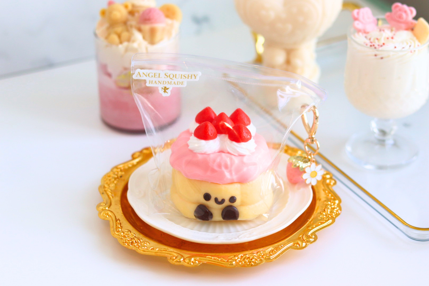 Strawberry Cake Taba Squishy