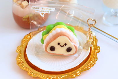 Fluffy Cream Sandwich Taba Squishy