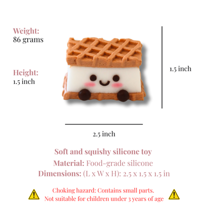 Waffle Sandwich Taba Squishy