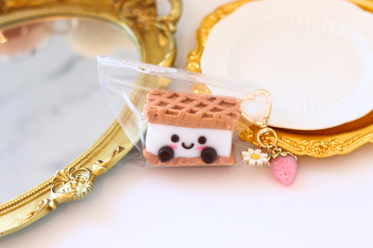 Waffle Sandwich Taba Squishy