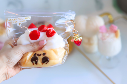 Vanilla Strawberry Cake Taba Squishy