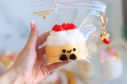 Vanilla Strawberry Cake Taba Squishy
