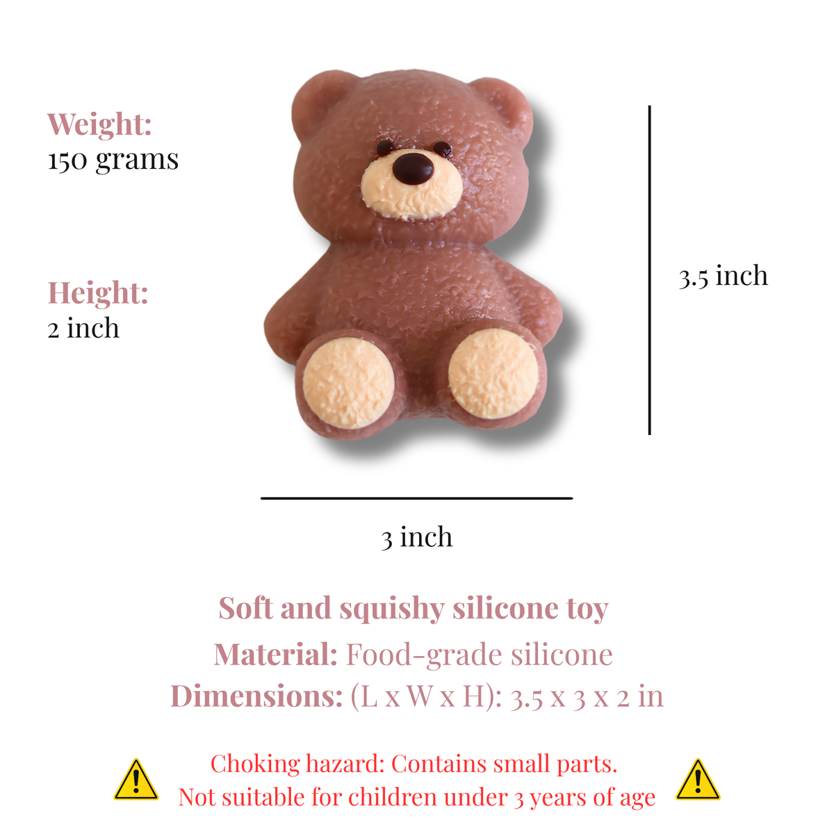 Classic Teddy Bear Taba Squishy