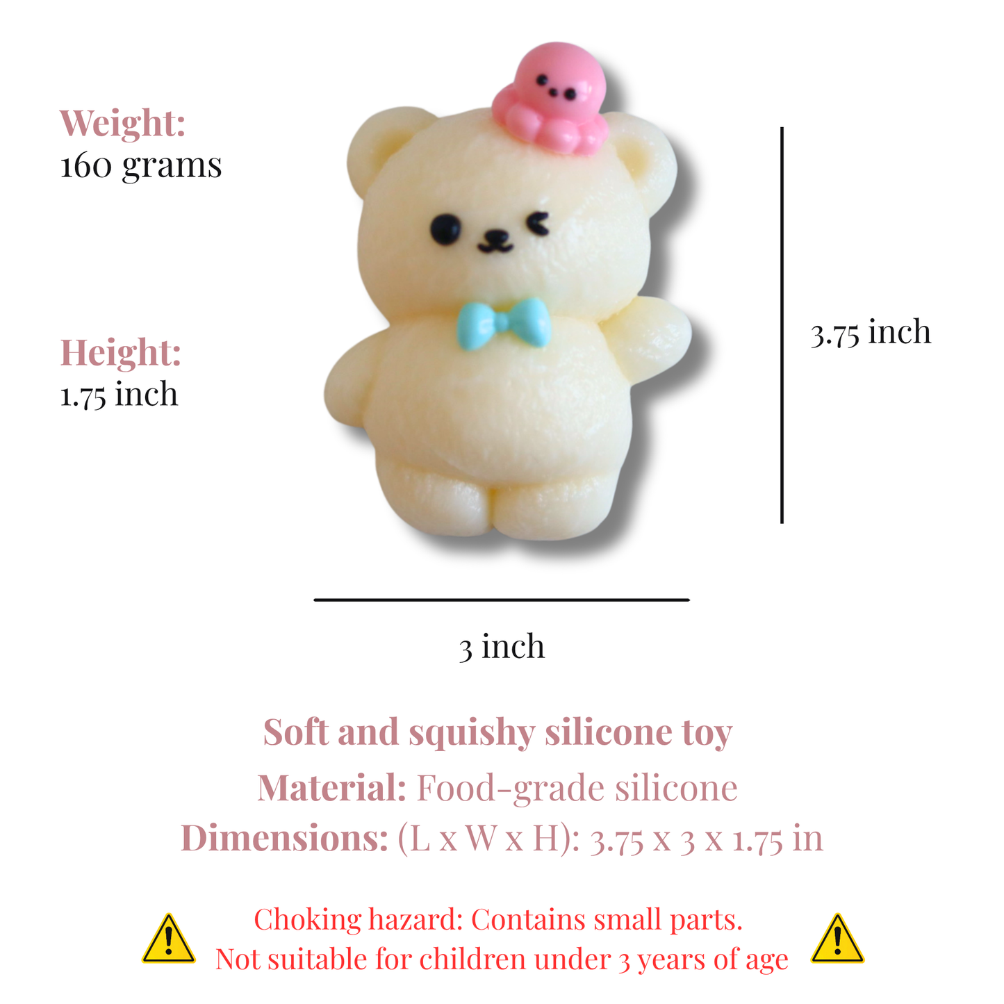 Cloud Bear & Octopus Taba Squishy