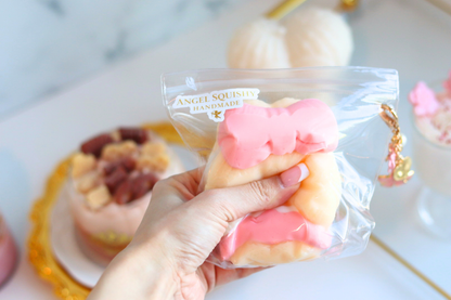 Pink Bow Bunny Taba Squishy