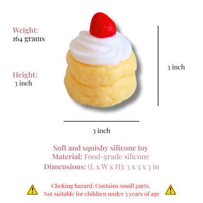 Strawberry Pancake Taba Squishy