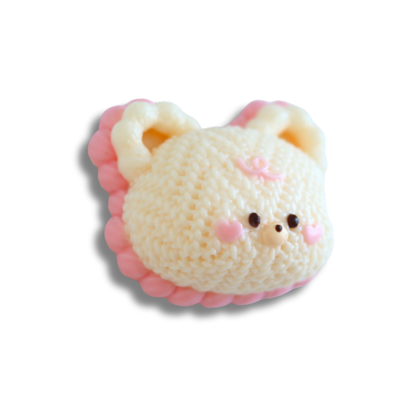 Cozy Cream Knitted Bear Taba Squishy