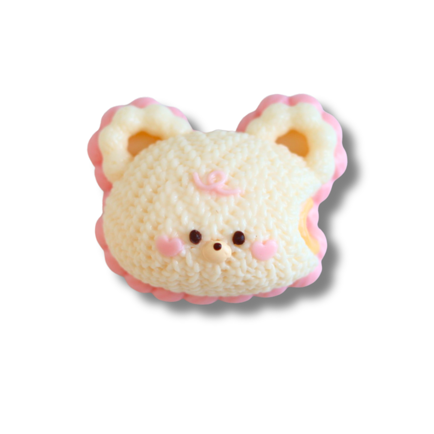 Cozy Cream Knitted Bear Taba Squishy