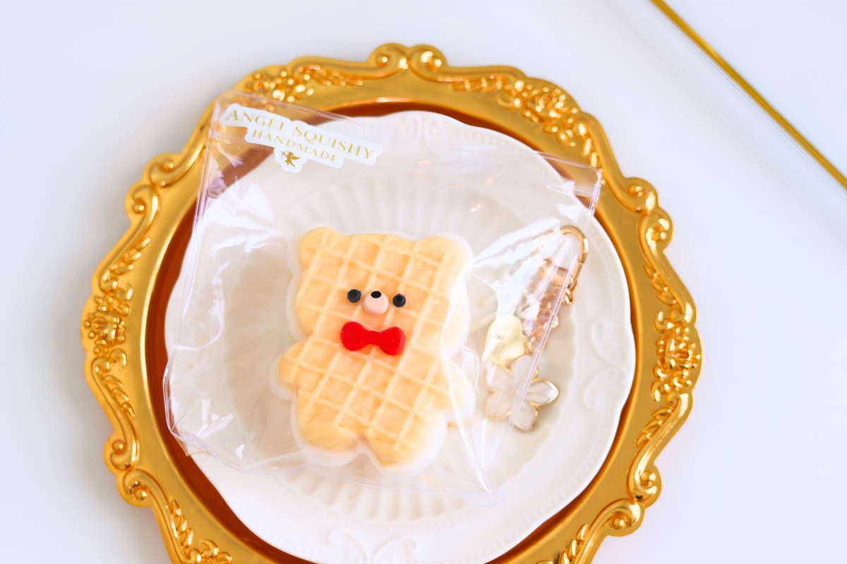 Sweet Waffle Bear Taba Squishy