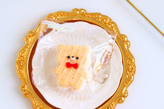 Sweet Waffle Bear Taba Squishy
